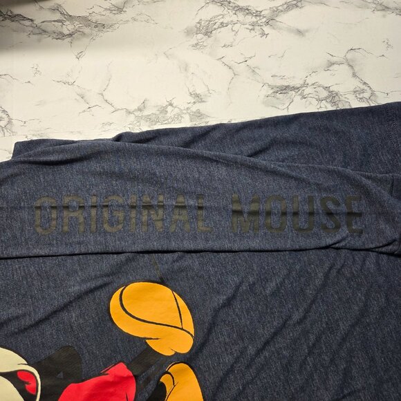 Disney Mickey Mouse Extra Large Heathered Blue Longsleeve Original Mickey Tee - Picture 9 of 10